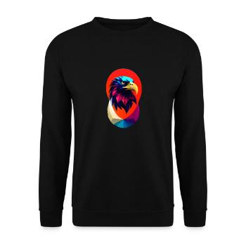 Aigle #3 - Sweat-shirt Unisexe - noir - Devant - Alina (178cm) & Michal (187cm)