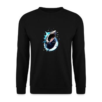 sharknado #1 - Sweat-shirt Unisexe - noir - Devant - Alina (178cm) & Michal (187cm)