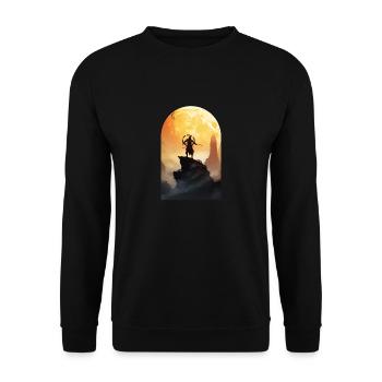 Éclipse dorée - Sweat-shirt Unisexe - noir - Devant - Alina (178cm) & Michal (187cm)
