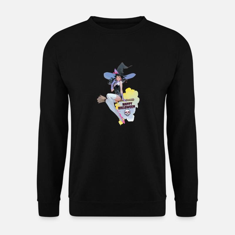 Happy Helloween Witch - Unisex Pullover - Schwarz