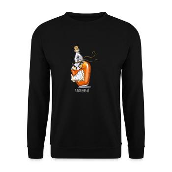 Rabid rum - Unisex Sweatshirt - black - Front - Alina (178cm) & Michal (187cm)