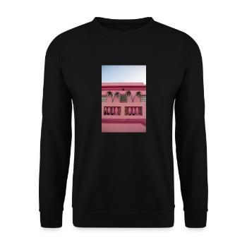 Pink House - Unisex Pullover - Schwarz - Vorne - Alina (178cm) & Michal (187cm)