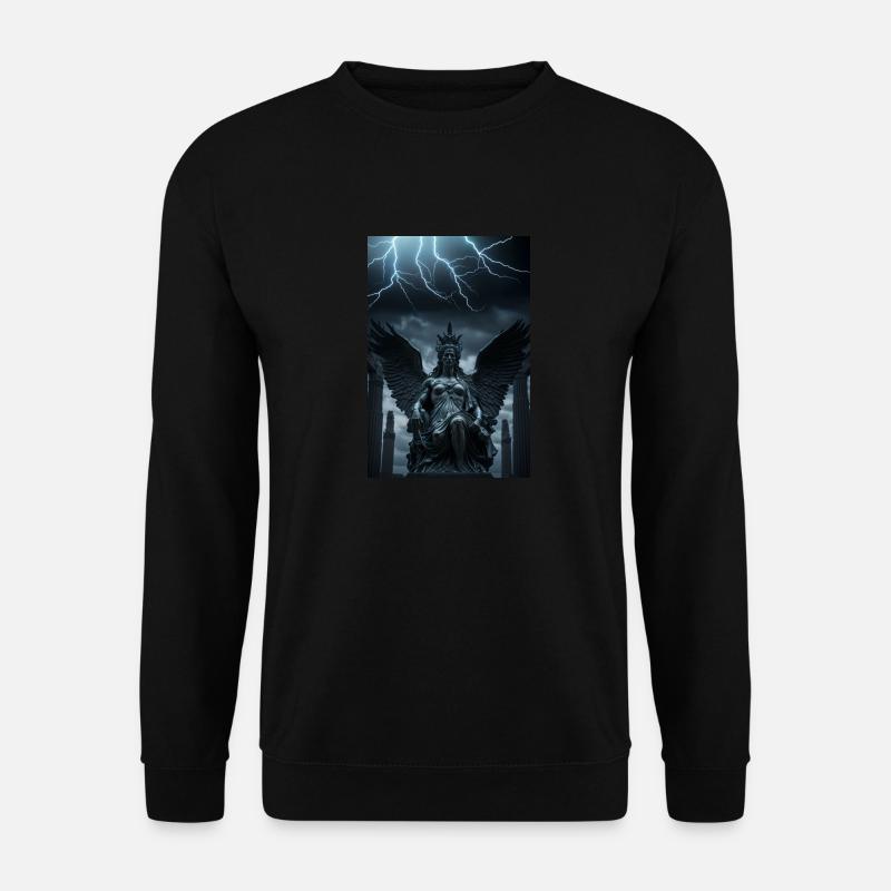 Gothic-Engel, für Fans von Gothic-Musik - Unisex Pullover - Schwarz