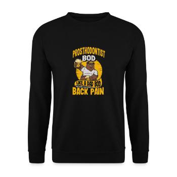 Prosthodontiste Bod Like A Dad Bod Funny Dentist - Sweat-shirt Unisexe - noir - Devant - Alina (178cm) & Michal (187cm)