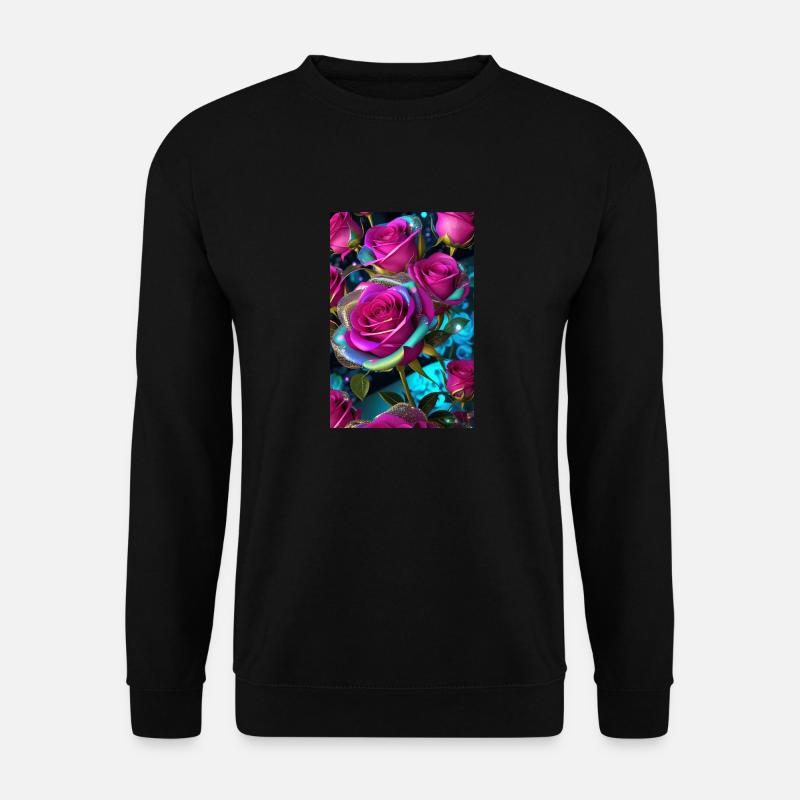 Blumen 149 - Unisex Pullover - Schwarz