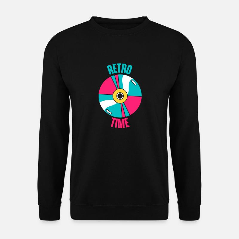 Retro-Zeit - Unisex Pullover - Schwarz