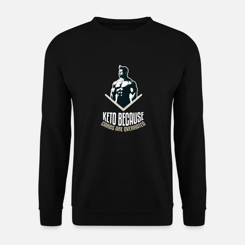 Entzückendes fröhliches Keto-Zitat - Unisex Pullover - Schwarz