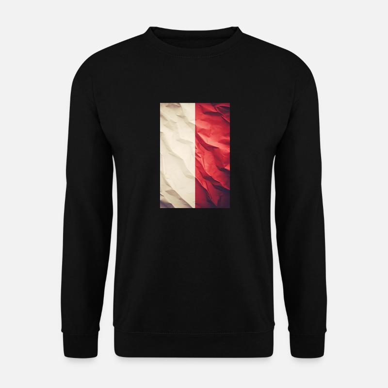 Flagge "Malta" - Unisex Pullover - Schwarz