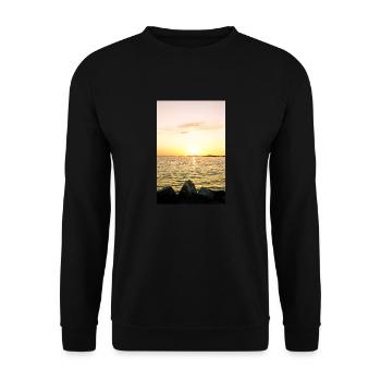 ocean - Unisex Sweatshirt - black - Front - Alina (178cm) & Michal (187cm)