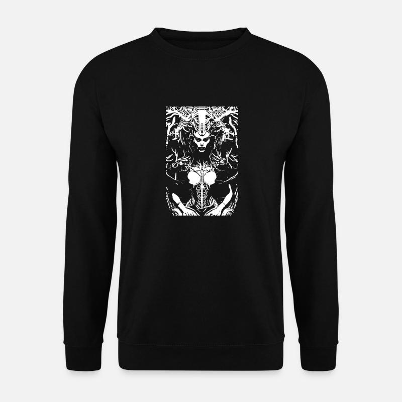 Sci-Fi-Cyborg-Frau - Unisex Pullover - Schwarz