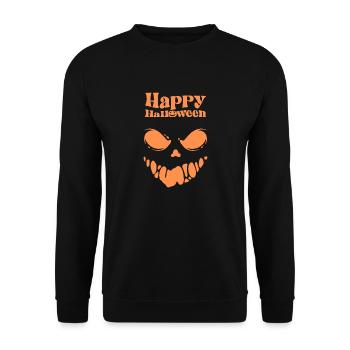 Joyeux halloween - Sweat-shirt Unisexe - noir - Devant - Alina (178cm) & Michal (187cm)
