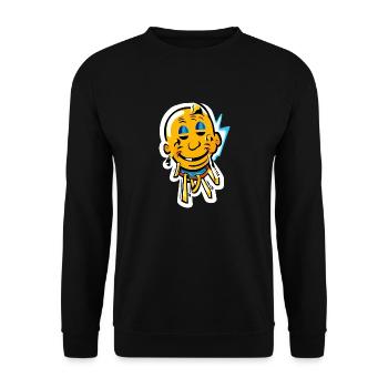 lächle Zombie - Unisex Pullover - Schwarz - Vorne - Alina (178cm) & Michal (187cm)