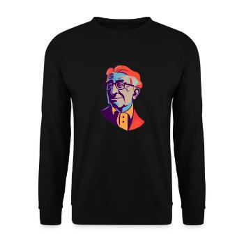 Jürgen Habermas - Sweat-shirt Unisexe - noir - Devant - Alina (178cm) & Michal (187cm)