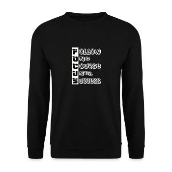 Qoutes de réussite - Sweat-shirt Unisexe - noir - Devant - Alina (178cm) & Michal (187cm)