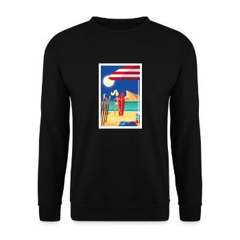 BEC DE L aigle LA CIOTAT - Sweat-shirt Unisexe - noir - Devant - Alina (178cm) & Michal (187cm)