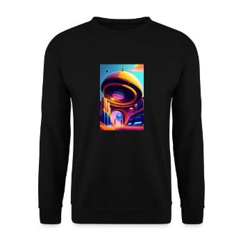Retro Arcade - Unisex Sweatshirt - black - Front - Alina (178cm) & Michal (187cm)