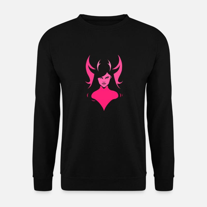 Sweet devil girl - Teufelin - Unisex Pullover - Schwarz