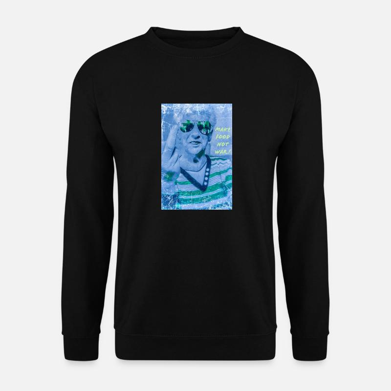 Machen Sie Essen, keinen Krieg! - Unisex Pullover - Schwarz