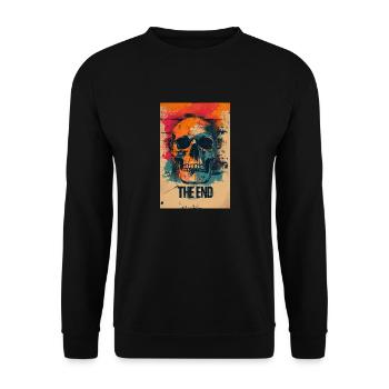 Final Skull Art - Unisex Sweatshirt - black - Front - Alina (178cm) & Michal (187cm)