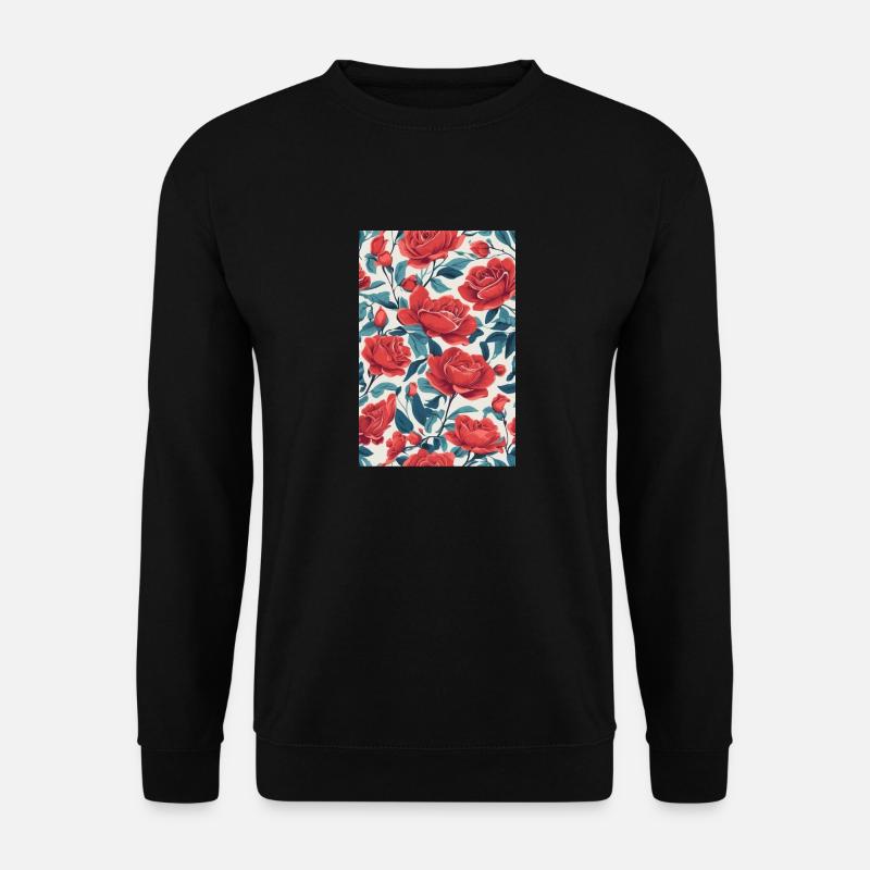 Rote Rosen - Unisex Pullover - Schwarz
