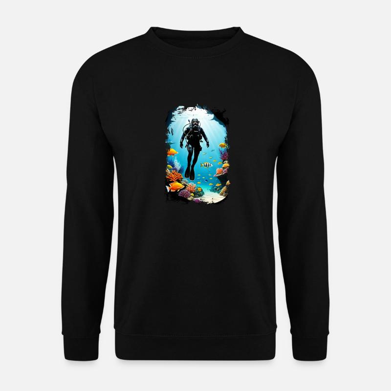 Tauchen - Unisex Pullover - Schwarz