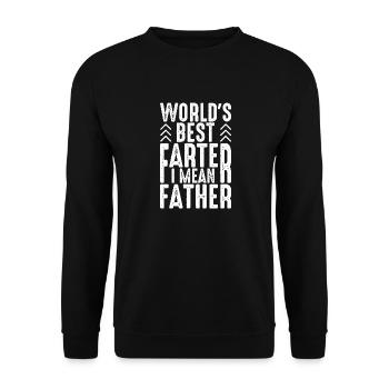 Dad Fathers Day Daddy Papa Funny Father´s Day - Unisex Sweatshirt - black - Front - Alina (178cm) & Michal (187cm)
