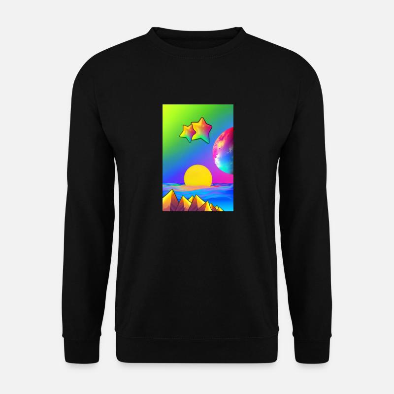 Rainbow Landscape - Unisex Sweatshirt - black