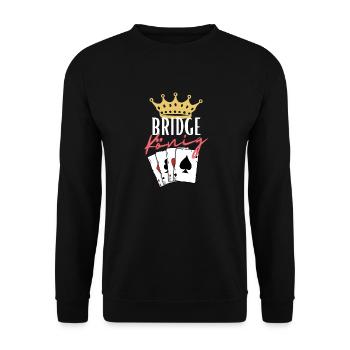 Bridge König - Unisex Pullover - Schwarz - Vorne - Alina (178cm) & Michal (187cm)