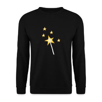 Wand - Unisex Sweatshirt - black - Front - Alina (178cm) & Michal (187cm)