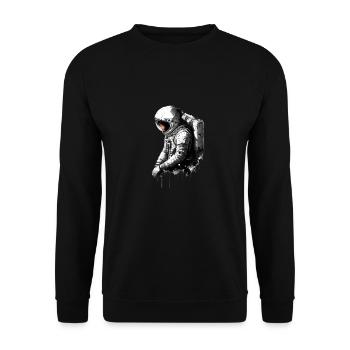 Astronaute - Sweat-shirt Unisexe - noir - Devant - Alina (178cm) & Michal (187cm)