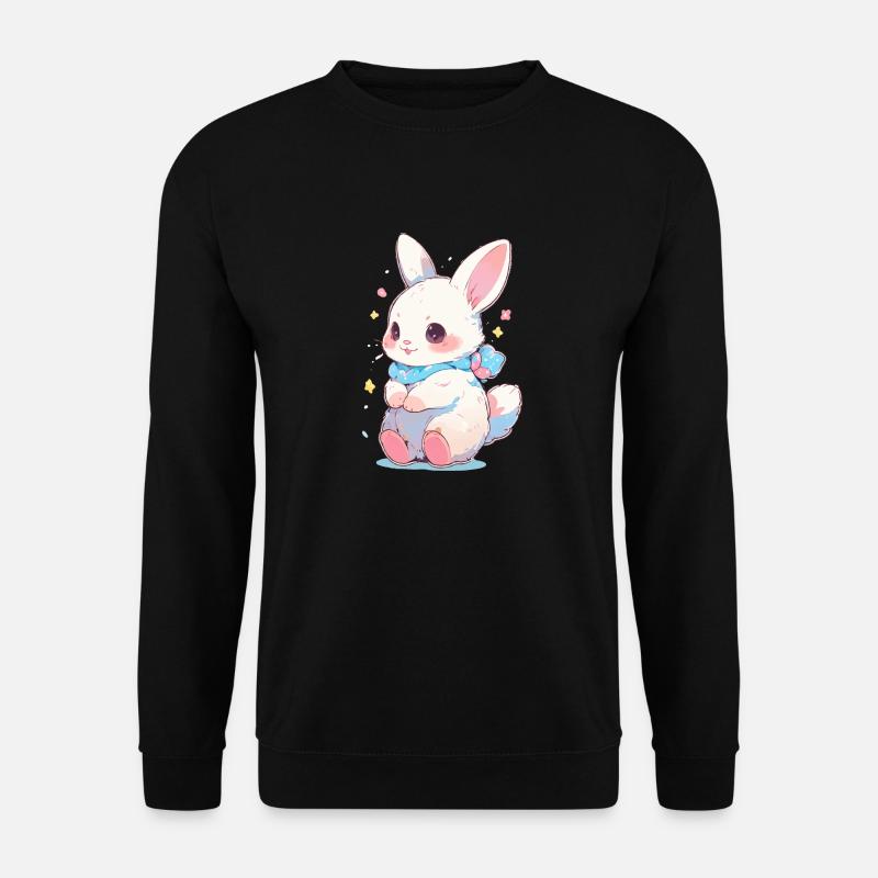 Hase Ostern Süß - Unisex Pullover - Schwarz