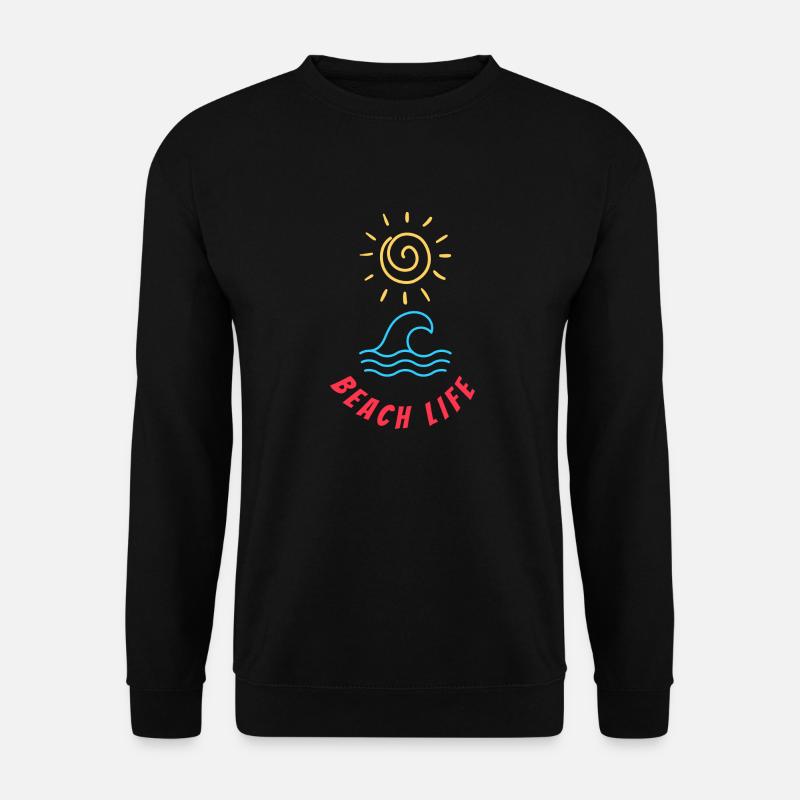 Beach Life - Unisex Pullover - Schwarz