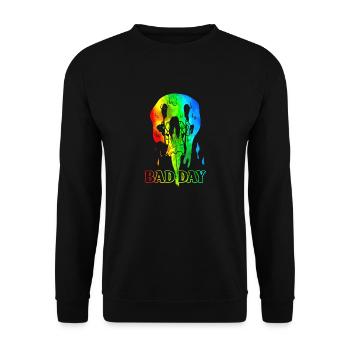 Vacation Late Summer Summer Vacation Holiday Sea Bad Day - Unisex Sweatshirt - black - Front - Alina (178cm) & Michal (187cm)