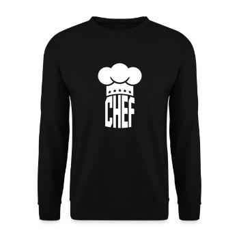 Chef's Hat Kitchens 5 stars Le Chef Meister - Unisex Sweatshirt - black - Front - Alina (178cm) & Michal (187cm)