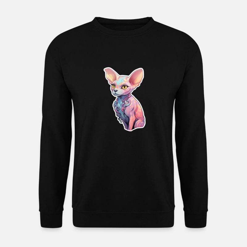 Sphinx-Katze - Unisex Pullover - Schwarz