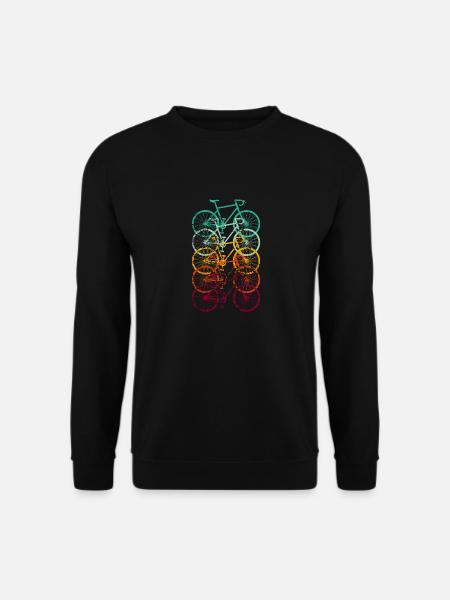 Fahrrad Rennrad Vintage Retro Grunge - Unisex Pullover - Schwarz