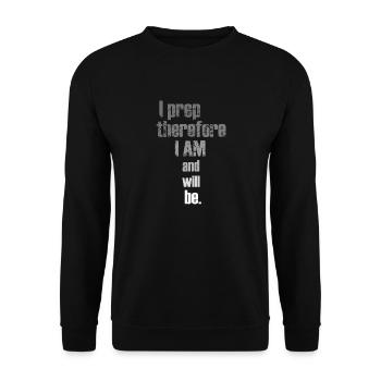 Je me prépare donc je suis - Sweat-shirt Unisexe - noir - Devant - Alina (178cm) & Michal (187cm)