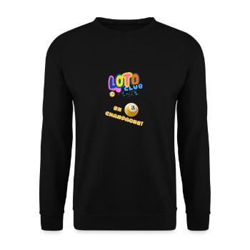 LOTO - BINGO - 3 - Sweat-shirt Unisexe - noir - Devant - Alina (178cm) & Michal (187cm)