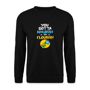 Body Positivity - Unisex Sweatshirt - black - Front - Alina (178cm) & Michal (187cm)
