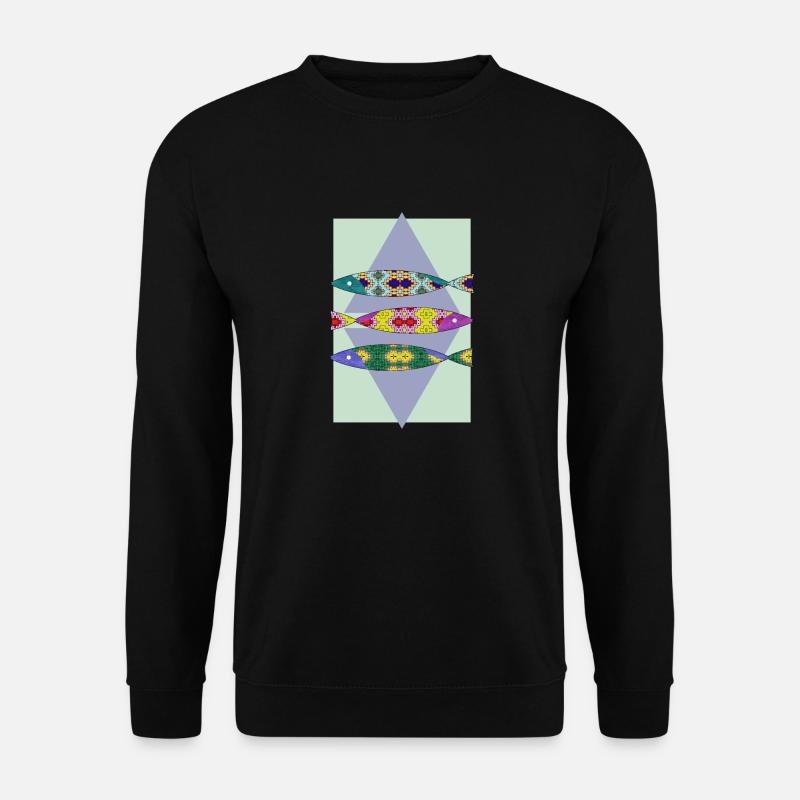 Fishes - Unisex Sweatshirt - black