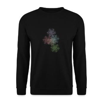 5 Feather Suns - Unisex Sweatshirt - black - Front - Alina (178cm) & Michal (187cm)