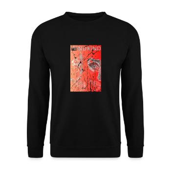 Surreal orange - Unisex Sweatshirt - black - Front - Alina (178cm) & Michal (187cm)