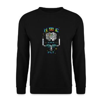 Kitesurfpilot - Unisex Pullover - Schwarz - Vorne - Alina (178cm) & Michal (187cm)
