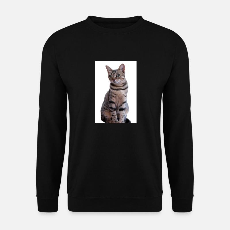 Chat chat noir chaton - Sweat-shirt Unisexe - noir