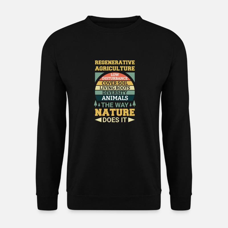 Regenerative Agriculture - With 5 Points - Unisex Sweatshirt - black