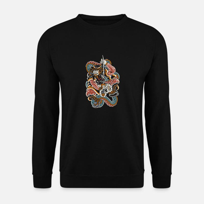 01 SNAKE SAMURAI - Unisex Sweatshirt - black