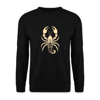 scorpion - Unisex Sweatshirt - black - Front - Alina (178cm) & Michal (187cm)
