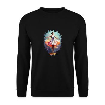 Danseuse de ballet moderne hypercolor - Sweat-shirt Unisexe - noir - Devant - Alina (178cm) & Michal (187cm)