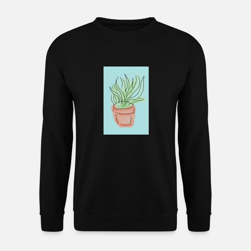 Pflanze1 - Unisex Pullover - Schwarz