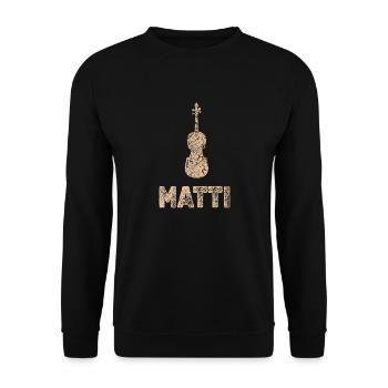 Matti en tant qu’alto - Sweat-shirt Unisexe - noir - Devant - Alina (178cm) & Michal (187cm)